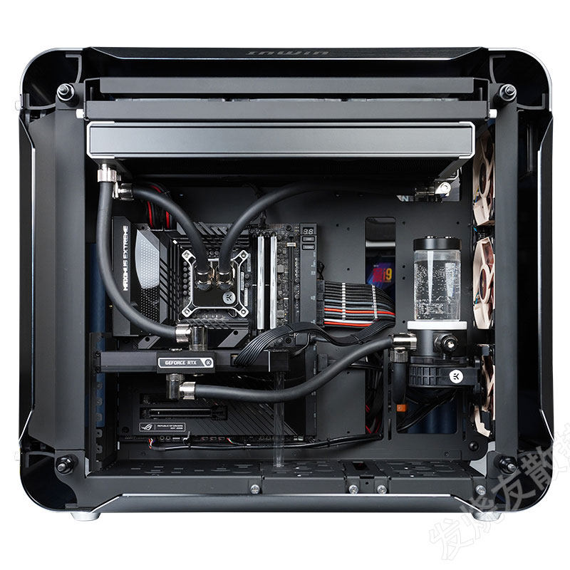 发烧友水冷|INWIN 迎广928机箱 EK分体式水冷CPU显卡散热软管方案