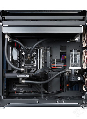发烧友水冷|INWIN 迎广928机箱 EK分体式水冷CPU显卡散热软管方案