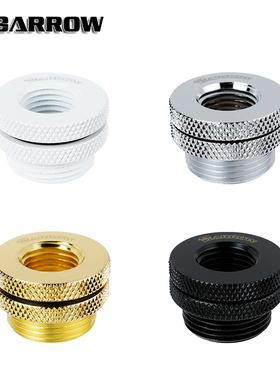 Barrow G1/4 水冷散热 黑/亮银 穿板型顶部注水接头 TCDZS-V1