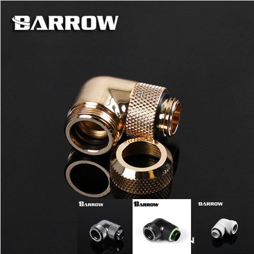 Barrow 黑/亮银 90度旋转硬管手拧转接座 TWT90KND-K12