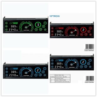 Lamptron2016新款 4路水冷水泵风扇调速器 彩色触摸屏PWM单路30W