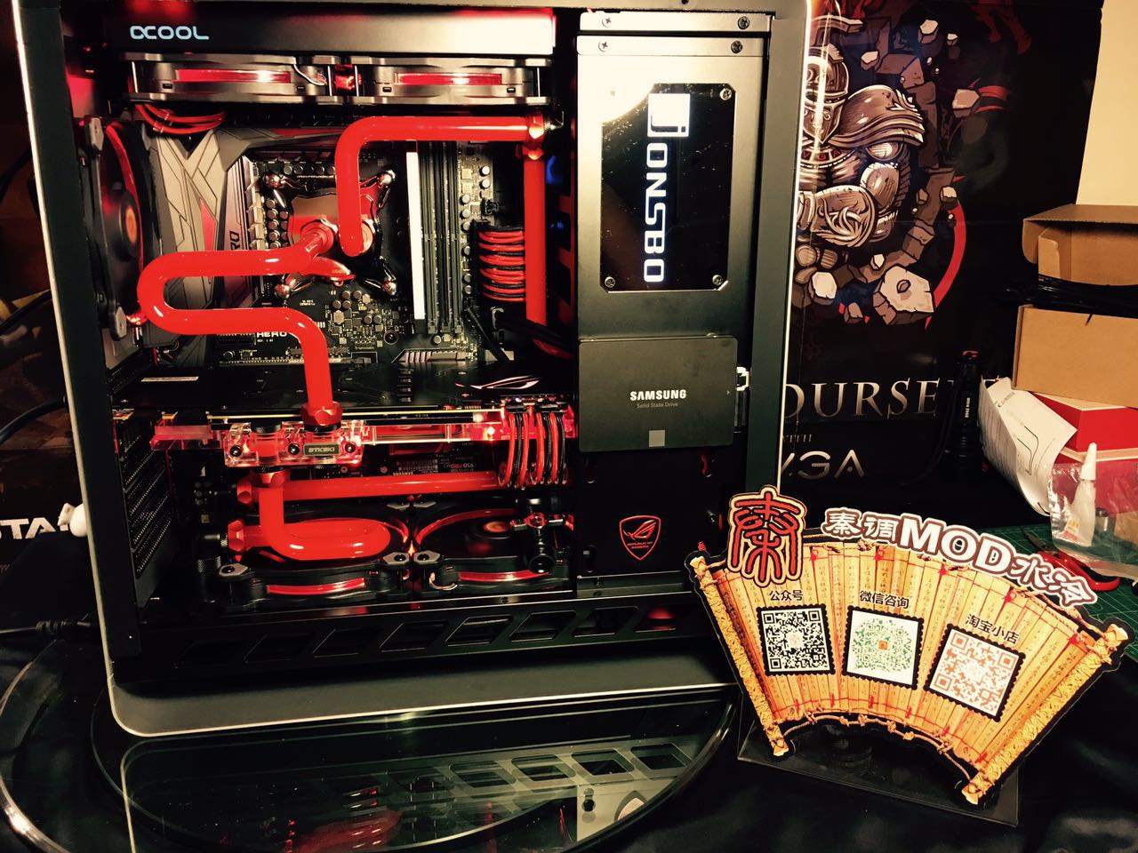 mod水冷适用于乔思伯电脑小机箱