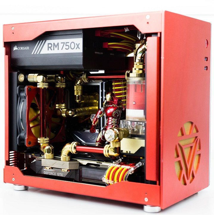 AEGIR X|钢铁侠主题MOD定制分体式进口水冷铜管小钢炮主机
