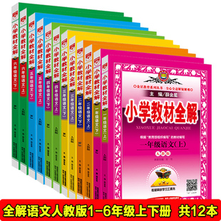 6年级上下全套12本 全套12本 小学课本语文1 一 三 人教部编版 六年级上 2023正版 四 小学语文教材全解 五 二 下册语文教材全解