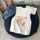 夏季新款宽松背心无袖学生男士休闲宽松圆领短袖背心TB217P25，男装背心/马甲，星座410(原411)