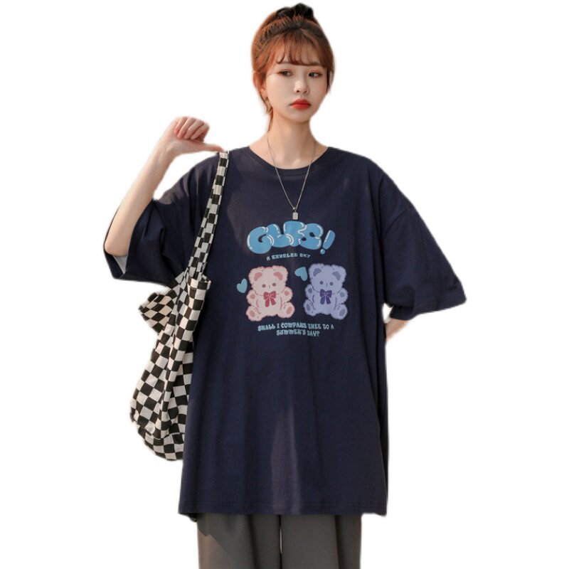 夏季时尚百搭中性风圆领短袖T恤男女大码半袖上衣潮男T03P28,男装T恤,星座410(原411)