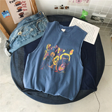 夏季新款宽松背心无袖学生男士休闲宽松圆领短袖背心TB217P25，男装背心/马甲，星座410(原411)