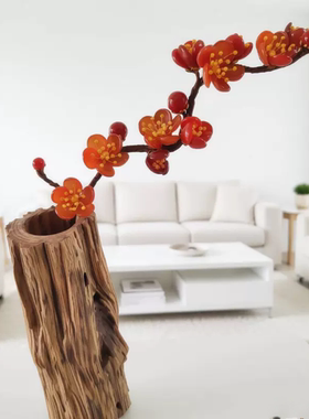 粉水晶玛瑙花朵摆件新中式装点