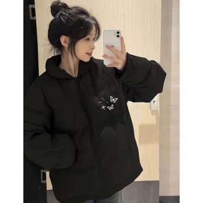 女大童初中高中学生百搭立领棉服