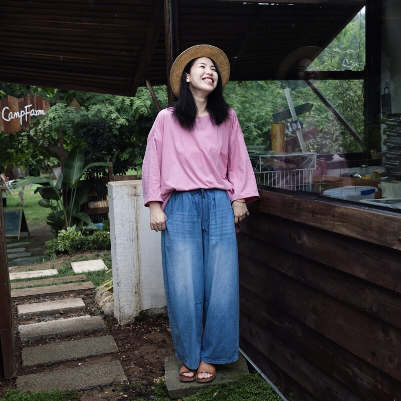 夏季薄款长绒棉显瘦女牛仔裤