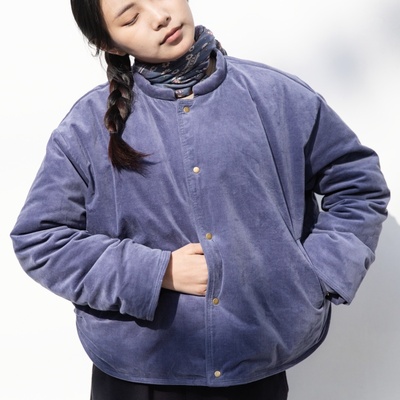 雨文她城文艺雾霾蓝新国标鹅绒服