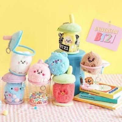 BT挂件 奶茶杯 防弹少年团 包挂件 金泰亨 周边
