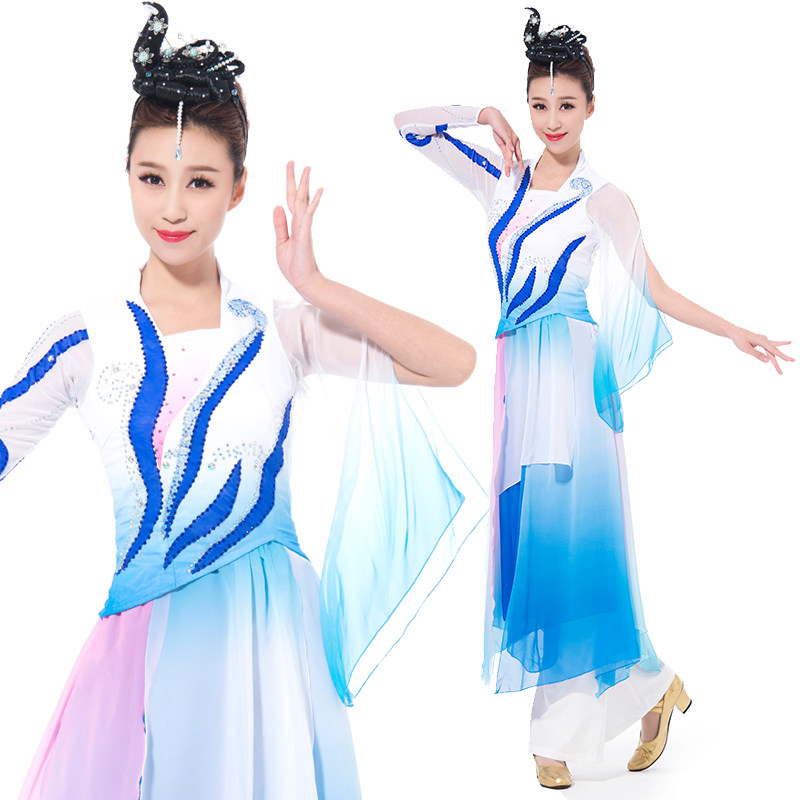 古典舞蹈洛神女子独舞演出服装学生艺考表演服装成人经典剧目服装