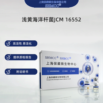 浅黄海洋杆菌JCM16552 0代标准菌种冻干粉