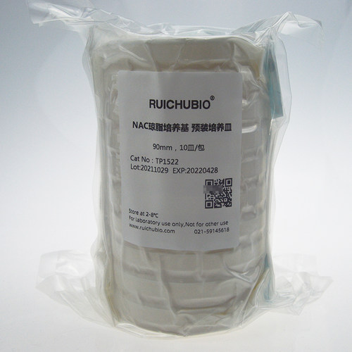 瑞楚生物 NAC琼脂培养基 预装培养皿 TP1522 90mm 10皿 包