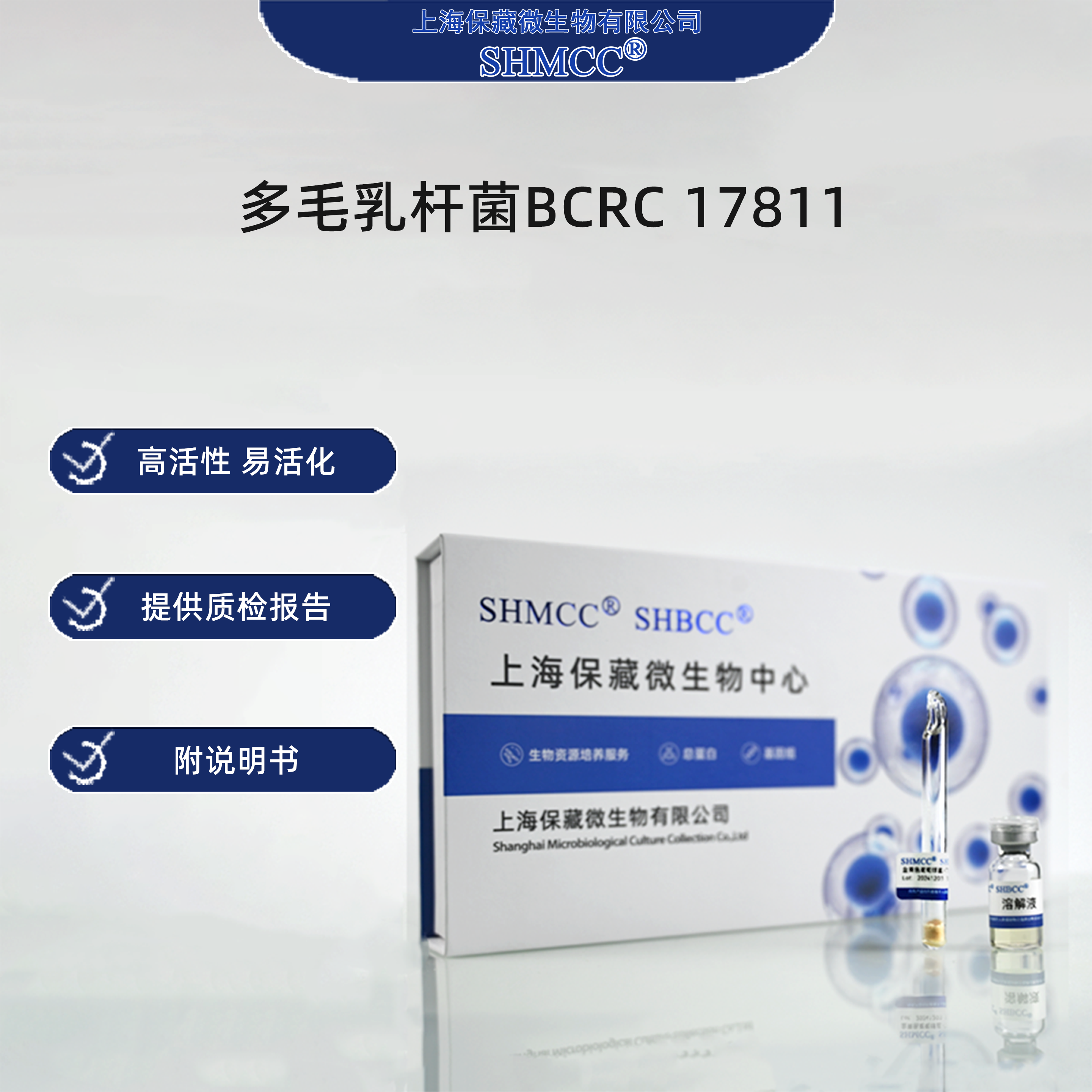 多毛乳杆菌BCRC17811 0代标准菌种冻干粉 - 实物图
