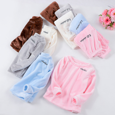 儿童珊瑚绒睡衣亲子家居服