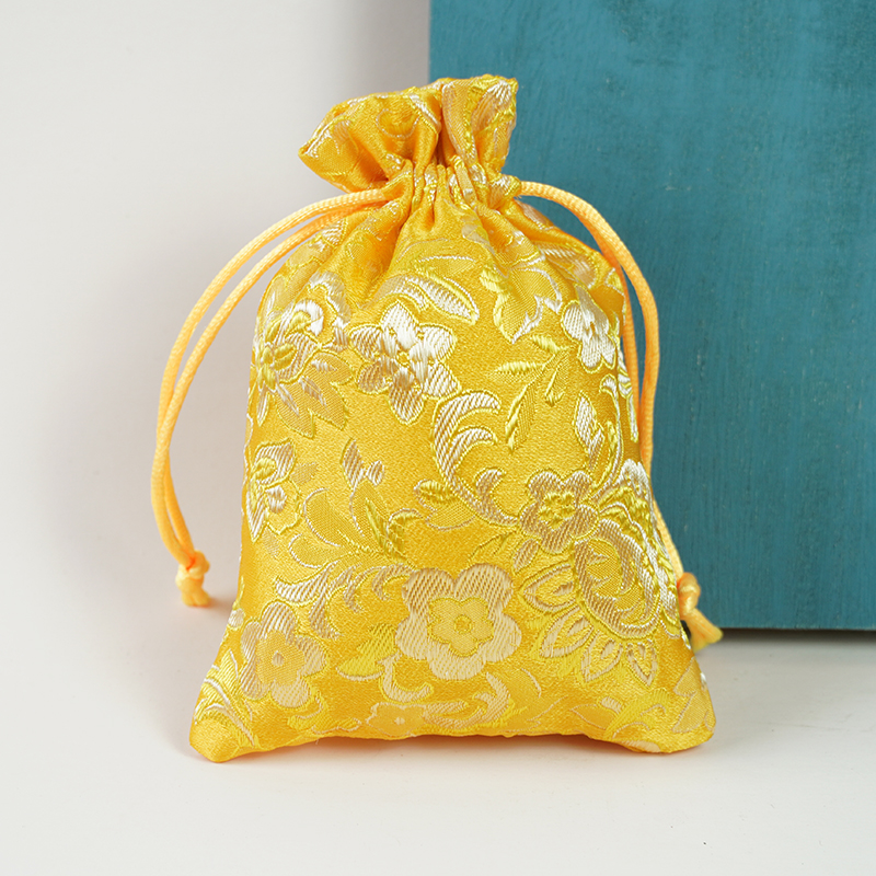 刺绣香囊红色福袋 随身福袋荷包金黄色袋子可水洗香包袋 刺绣花纹