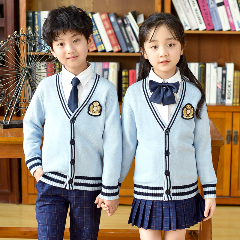 春秋冬季英伦中小学生幼儿园园服