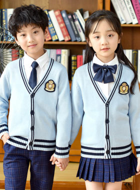 春秋冬季英伦中小学生幼儿园园服