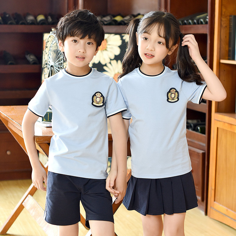 老师短袖英伦中小学生幼儿园园服