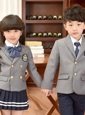 西装中小学生春秋冬季英伦班服