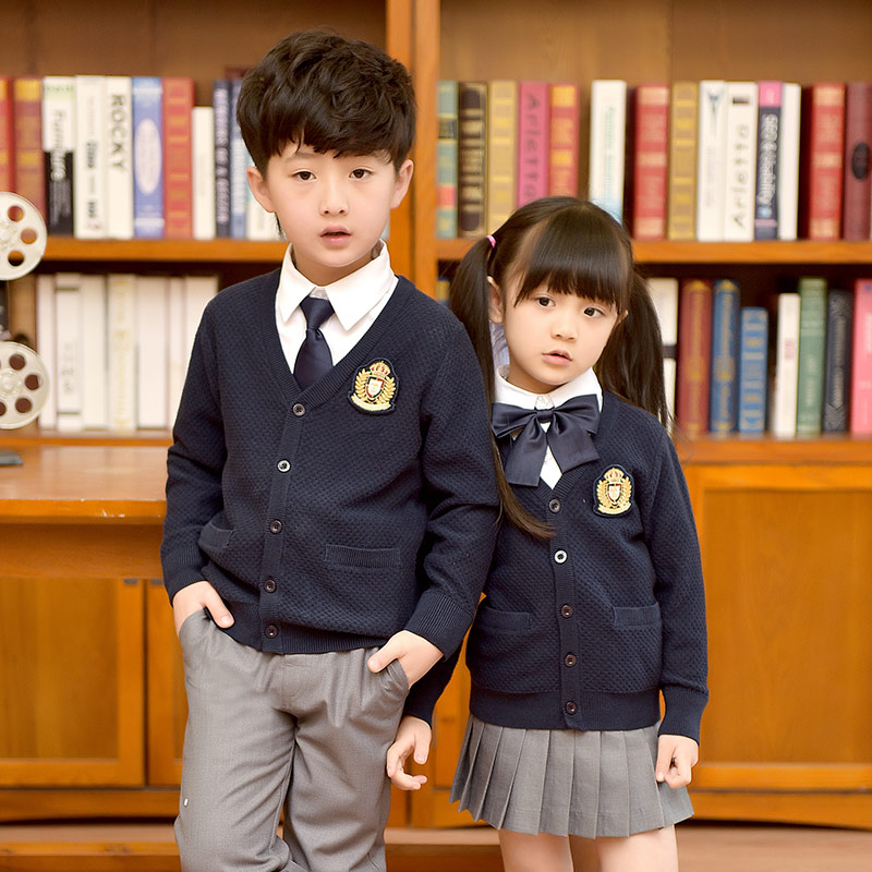 新款春秋季冬装英伦初中班服