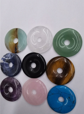 情侣水晶东陵玉平安扣怀古天然石