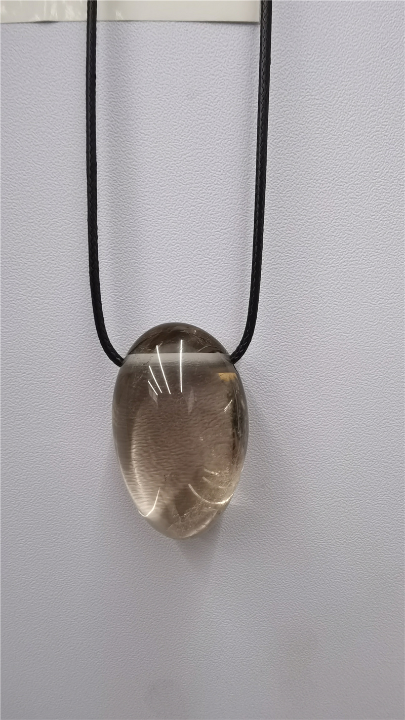 情侣茶水晶随形不规格挂坠