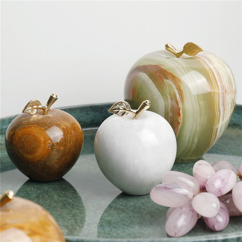 玉石葡萄苹果酒柜工艺品家居摆件