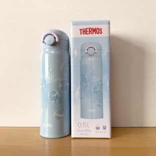 膳魔师限量色JNR 504G卡通保温杯0.5L弹盖杯304不锈钢高颜值水杯