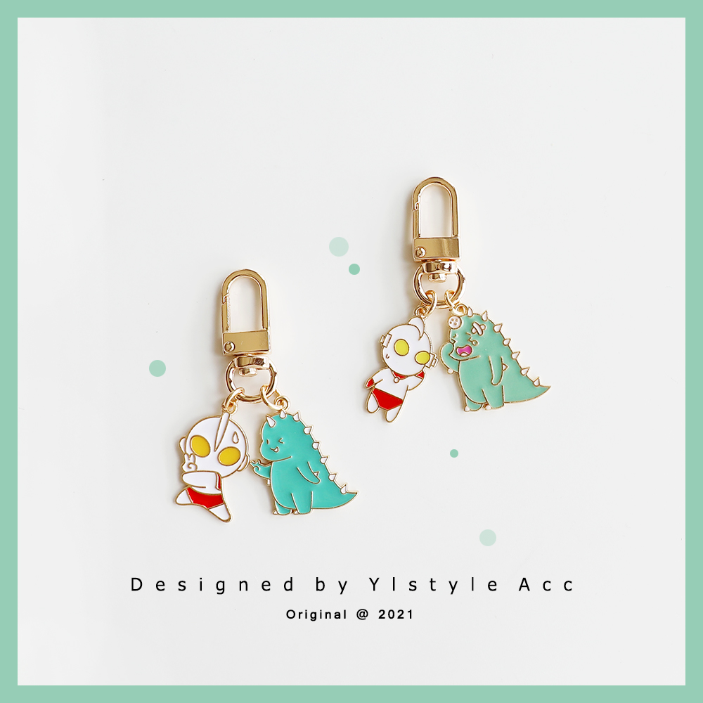 奥特曼打小怪兽Airpods钥匙扣