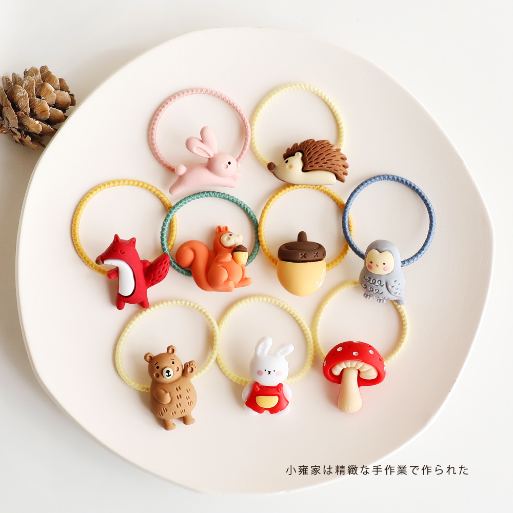 森系树脂小动物儿童宝宝发圈