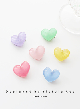 可爱迷你发夹糖果色爱心发卡边夹刘海夹儿童宝宝发饰头饰