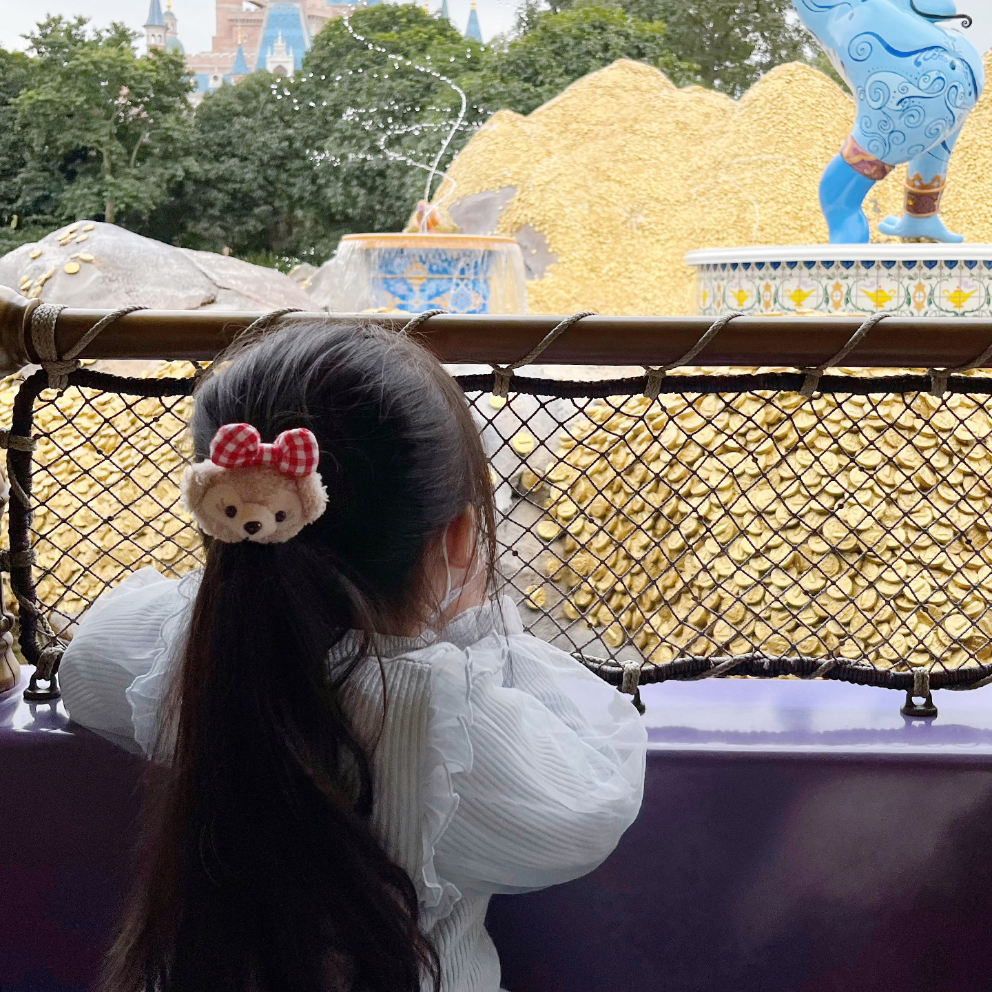 可爱毛线立体雪莉玫小熊儿童发圈扎马尾皮筋头绳甜美女童发绳发饰