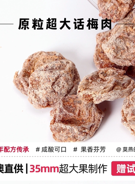 正宗原粒无核九制话梅肉酸甜泡水话梅干梅子孕妇零食香港澳门特产