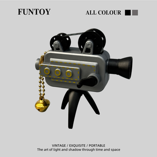 复古投影仪机儿童发光玩具网红投影灯男女孩手指发光幻灯片手电筒