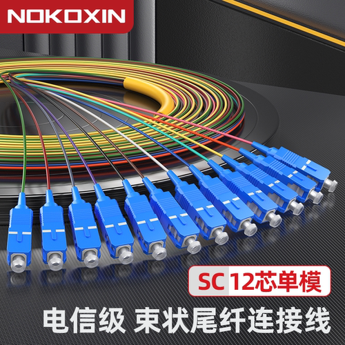 诺可信电信级单模可订做束状尾纤