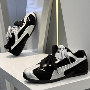 男鞋2026新款夏季透气休闲复古滑板鞋厚底隐形内增高运动德训潮鞋