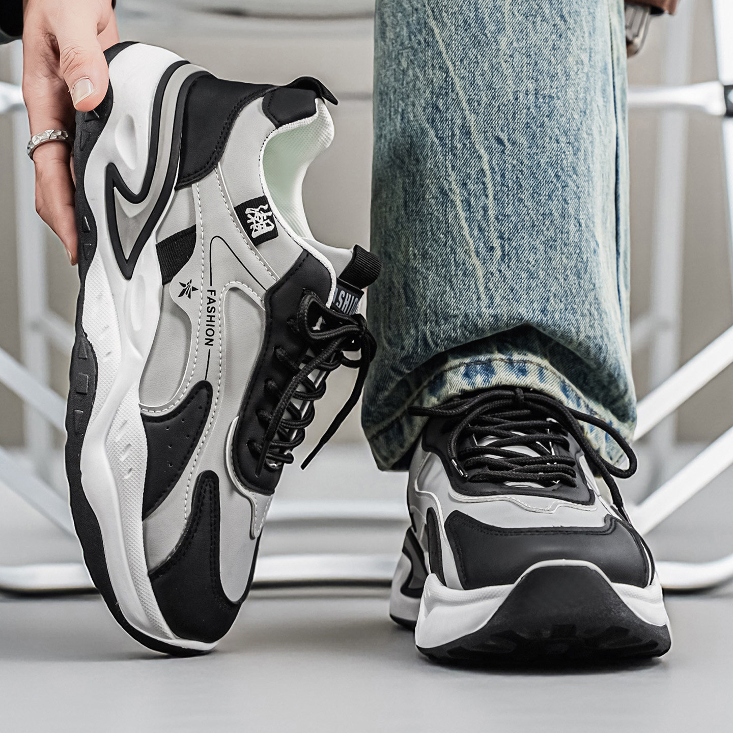 莆田男鞋冬季潮流厚底跑步休闲潮鞋青少年增高运动老爹鞋2026新款,流行男鞋,时尚休闲鞋,淘宝优惠券,粉丝福利购,淘宝优惠卷