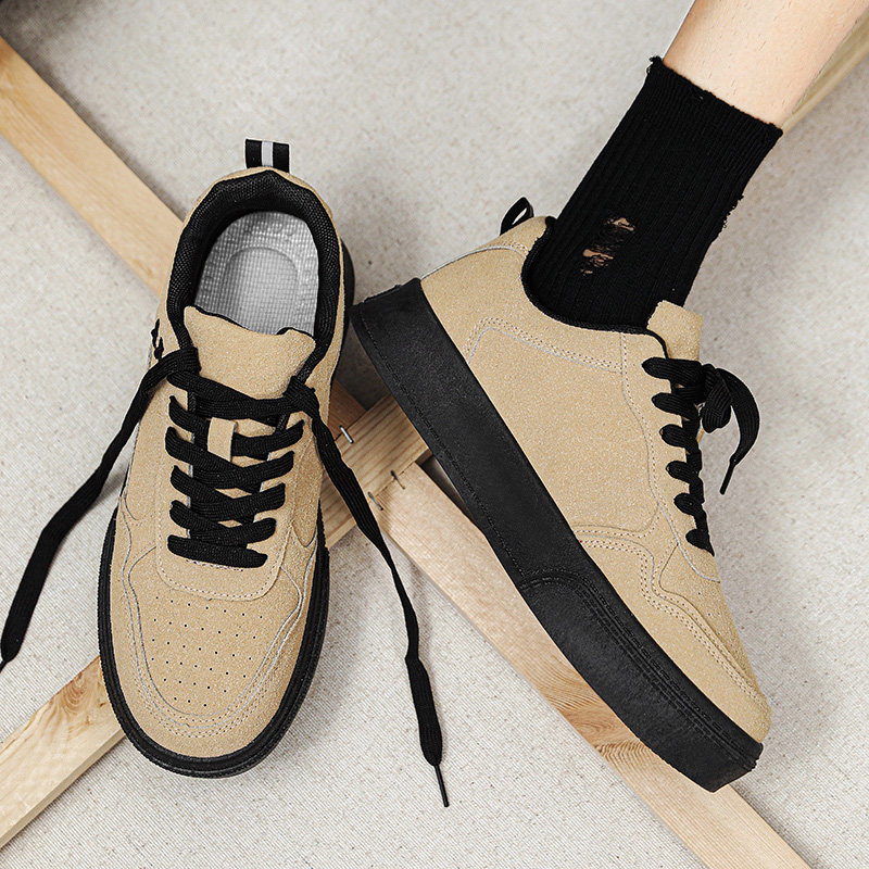 德训男鞋冬季潮流百搭厚底休闲板鞋男士小众设计复古韩版运动潮鞋,流行男鞋,单鞋,淘宝优惠券,粉丝福利购,淘宝优惠卷