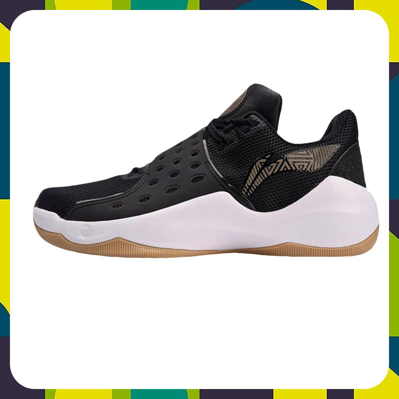 李宁篮球鞋音速6低帮low男鞋秋季新款透气网面减震耐磨防aban053