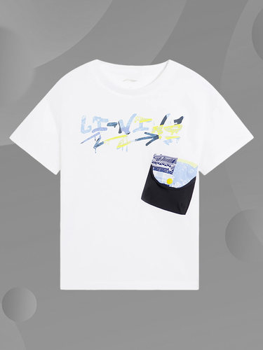 Lining/李宁正品男大童运动生活系列舒适宽松透气短袖T恤YHSS125