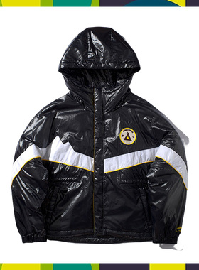 新品中国李宁潮流休闲时尚系列女子保暖宽松短棉服AJMP548