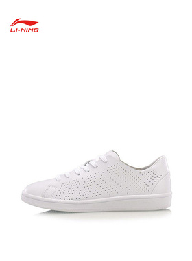 李宁休闲鞋女士鞋夏季低帮舒适板鞋耐磨防滑滑板鞋运动鞋AGCM108