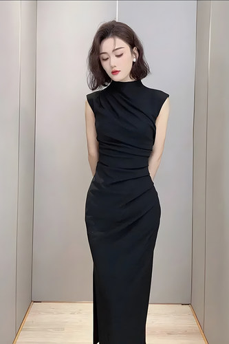 紫嫣红藤女士连衣裙长裙