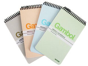 Gambol国誉线圈笔记本SA7506竖翻本A7 50页螺旋装订记事本学生本