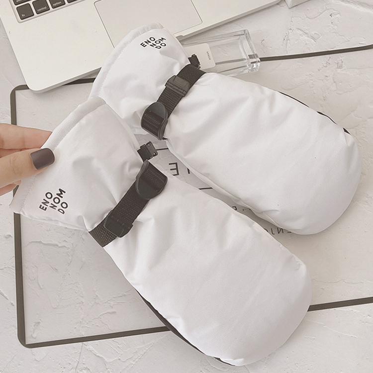 滑雪手套冬季女单板骑车保暖棉