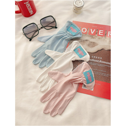 防晒手套女薄款冰丝防紫外线