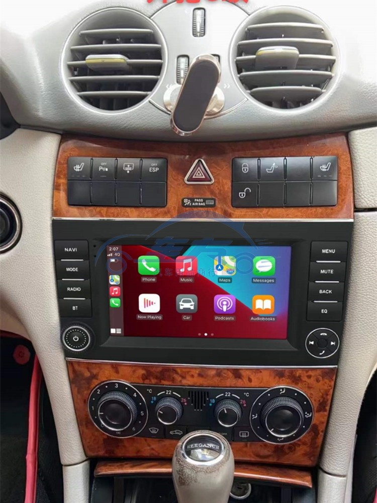 奔驰W203CLK240导航蓝牙Carplay